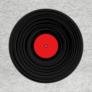 Vinyl Record - Red T-Shirt